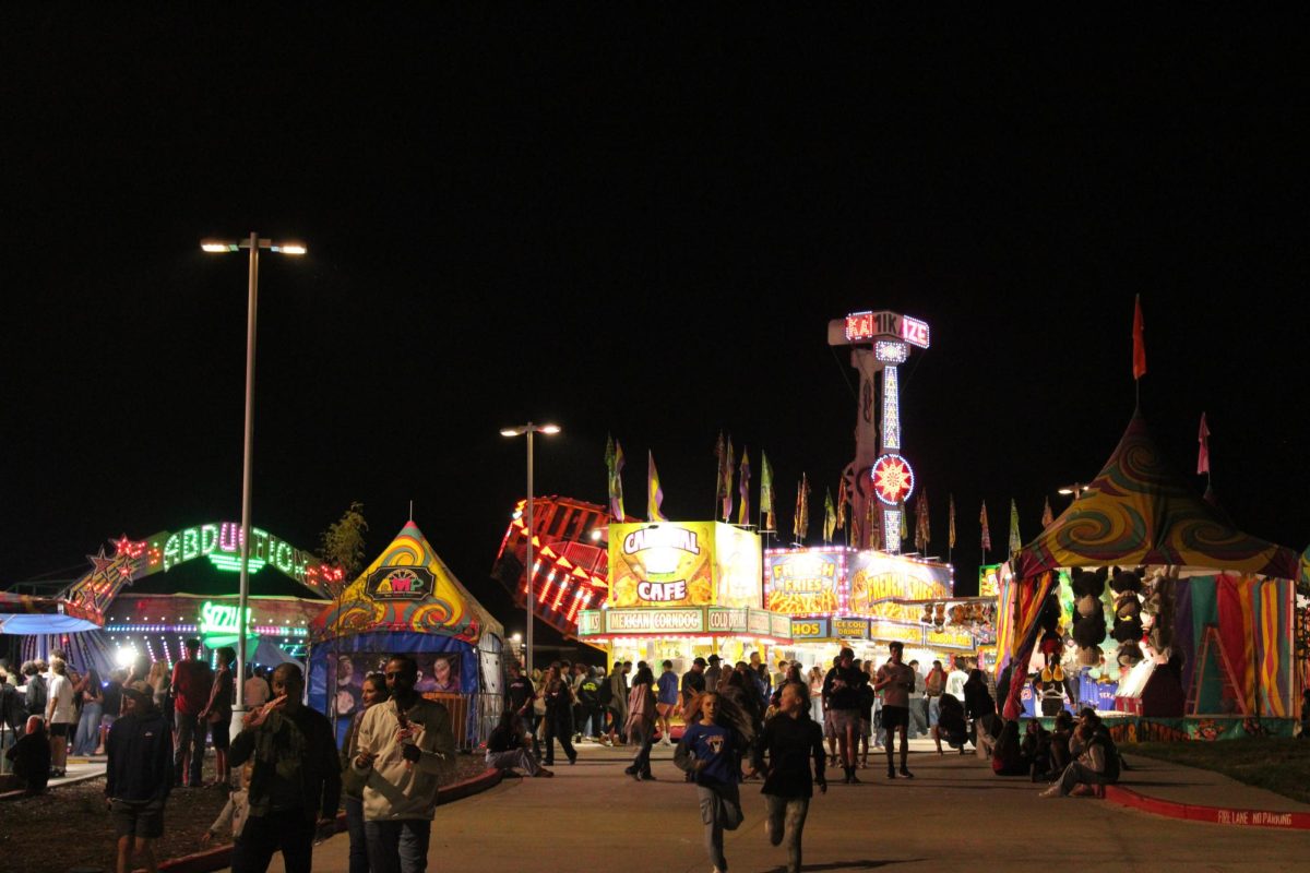 Students attending the Briarfest carnival with friends and family on Saturday, Sept. 6. Photo by Harper Downey
