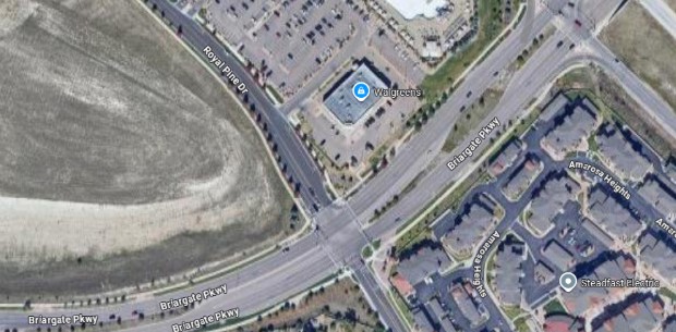 The intersection where the accident occurred. Screenshot from Google Maps.