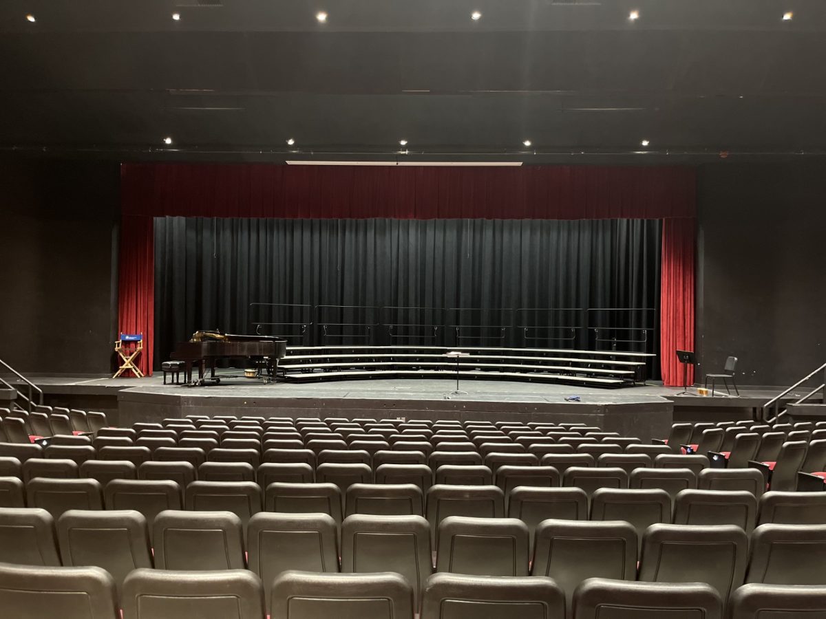 The empty Liberty High School auditorium. Photo by Aspen Laslie.