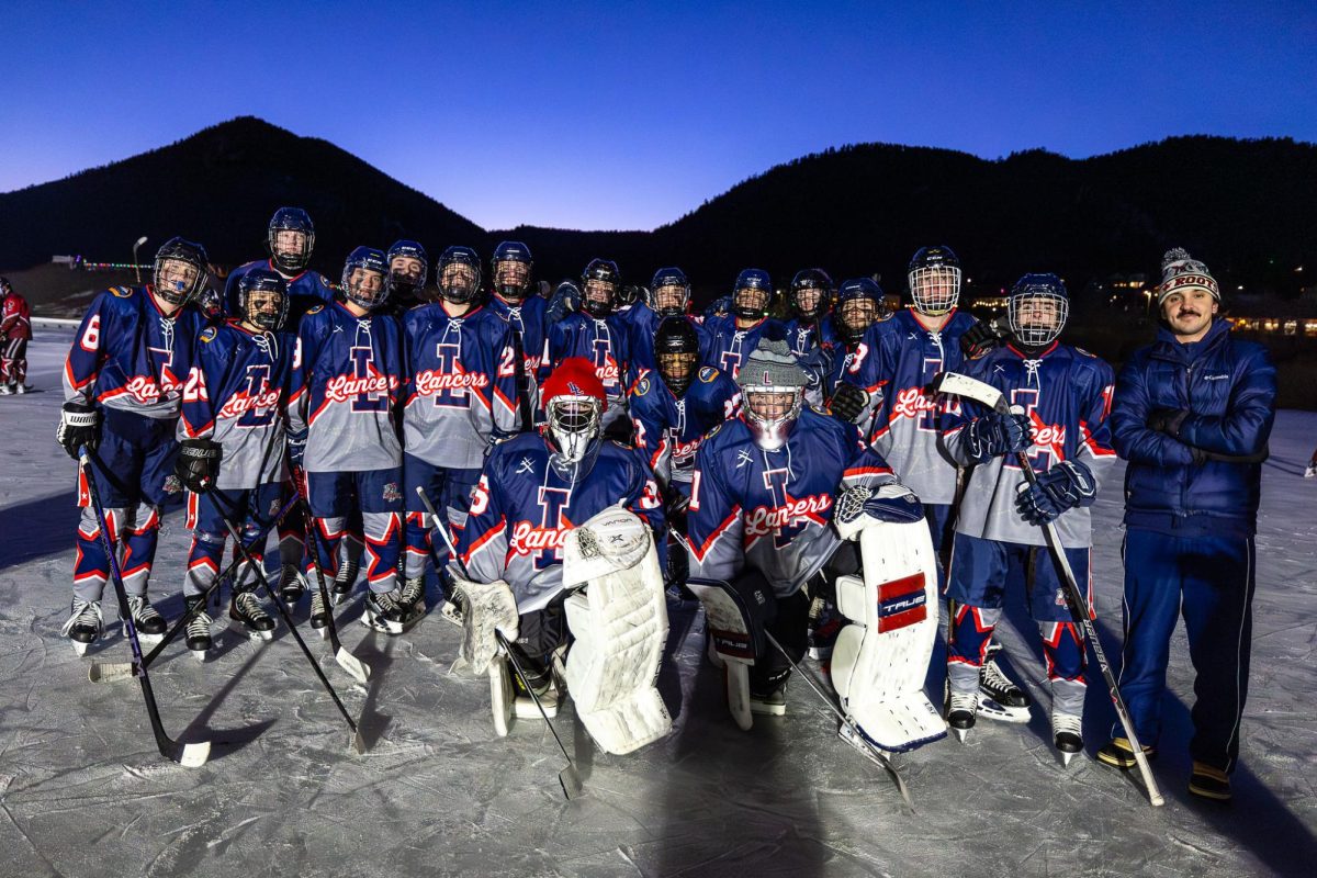 Photo of the Liberty Boys' Hockey team. Photo courtesy of Brodie Smith.