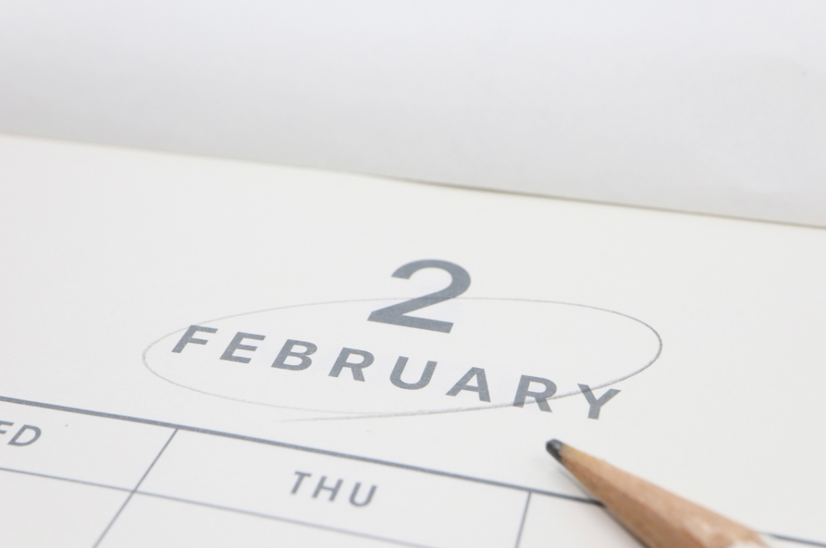 February on a calendar. Photo from Canva.com.